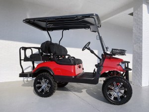 Red Renegade Scout Lithium Ion Golf Cart 02